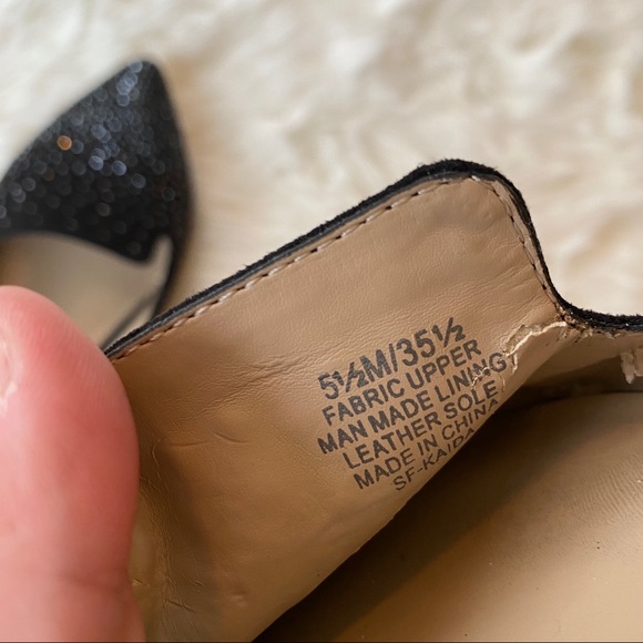 Saks 5th Avenue black kadia suede studded flats - Picture 7 of 10